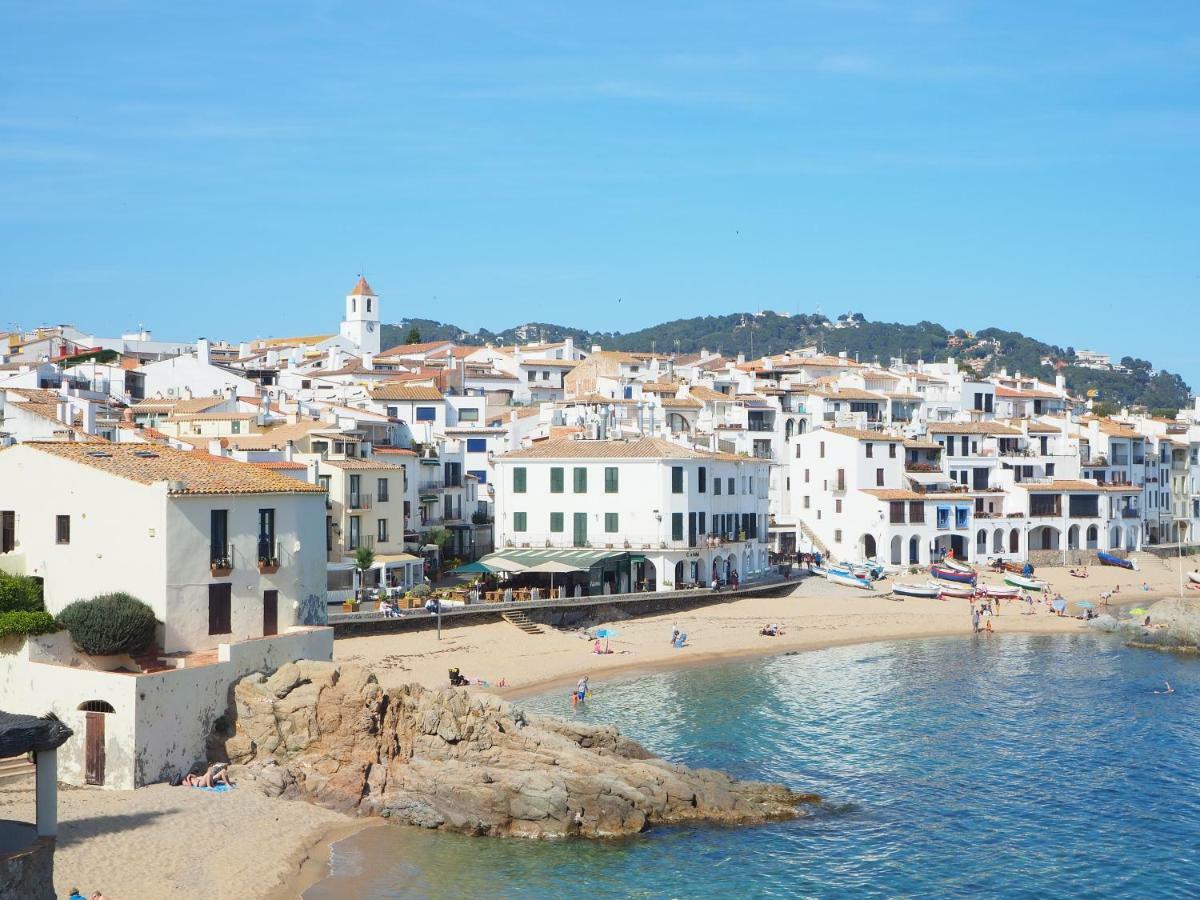 Apartamento En Calella De Palafrugell Con Vistas Al Mar, Piscina Y Terraza Luaran gambar